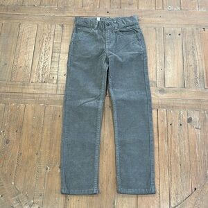 Jacadi gray straight leg corduroy pants NWT